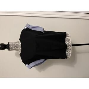 Zara t shirt black and striped size M